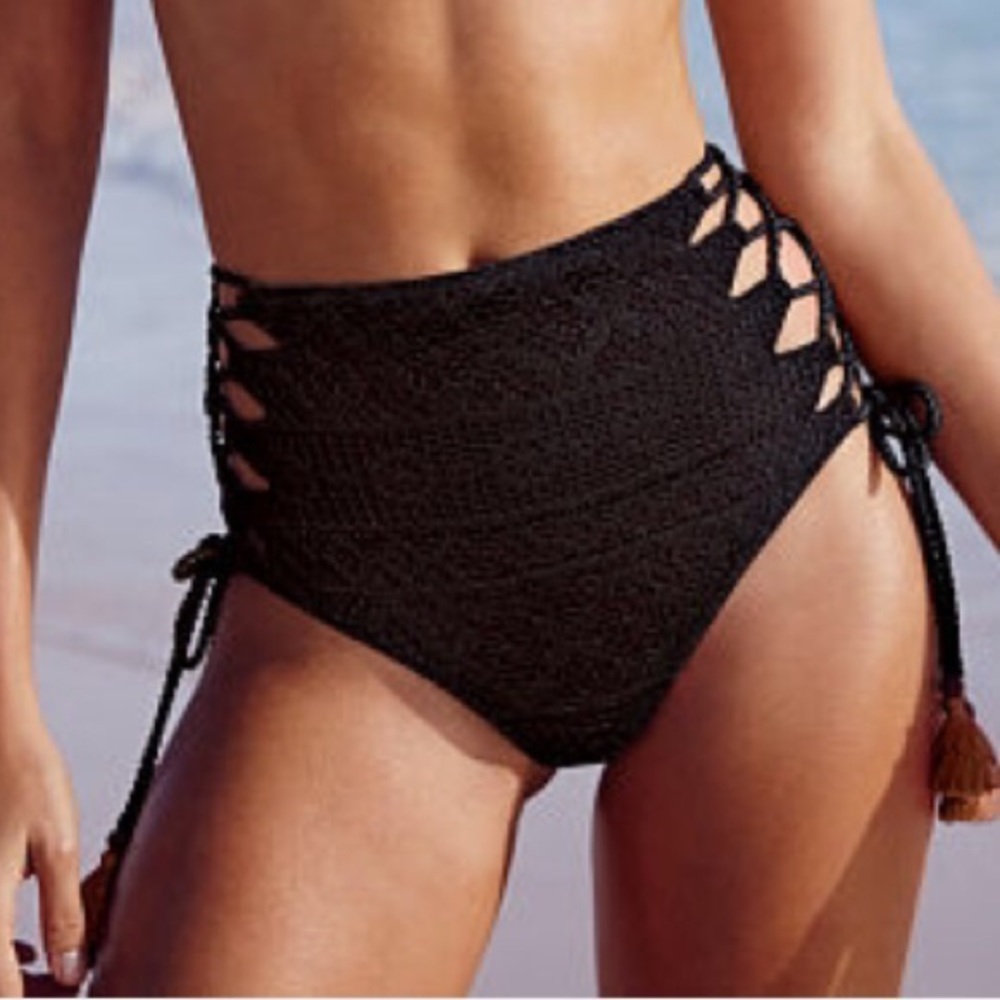 NWT VS BLACK BIKINI BOTTOMS